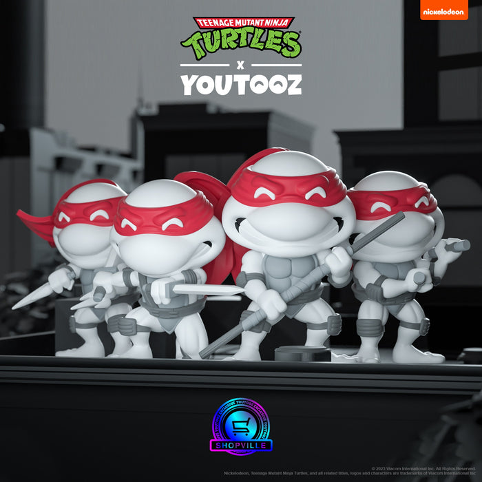 Youtooz x Shopville: Eastman and Laird's Teenage Mutant Ninja Turtles Collection - Raphael Black & White Vinyl Figure [Limited Edition - 1000 Made Only!]