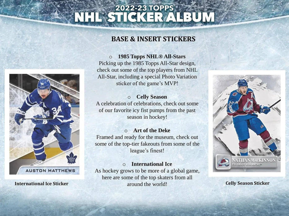 2022-23 Topps NHL Hockey Sticker Collection Album [Collectible]