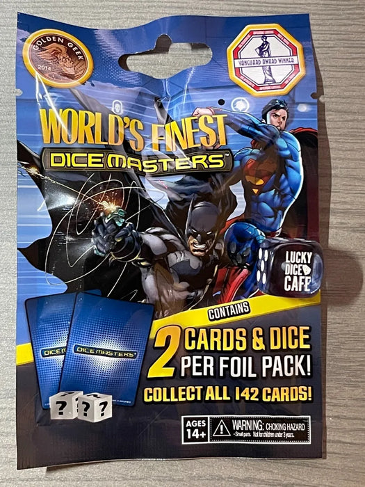 DC World's Finest Dice Masters: 2 Cards & Dice Foil Pack