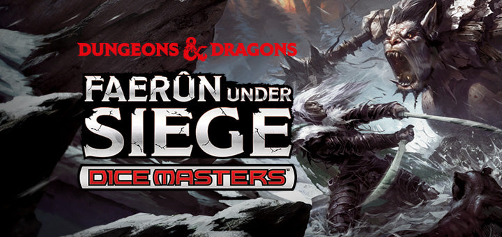 Dungeons and Dragons Faerun Under Siege Dice Masters: 2 Cards & Dice Foil Pack [Card Game, 2 Players]