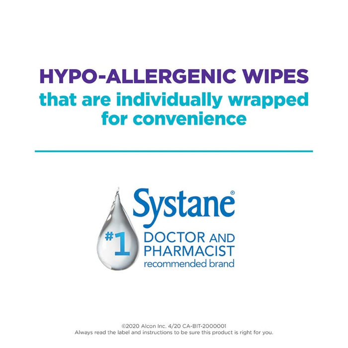 Systane Lid Wipes - Eyelid Cleansing Wipes - 1 Pack - 32 Wipes [Healthcare]