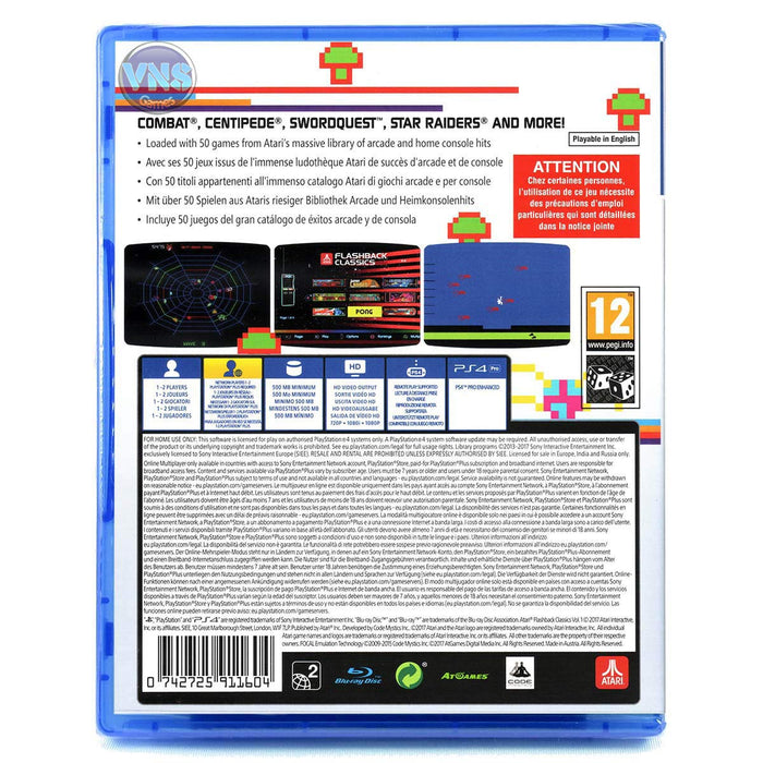 Atari Flashback Classics: Volume 1 [PlayStation 4]