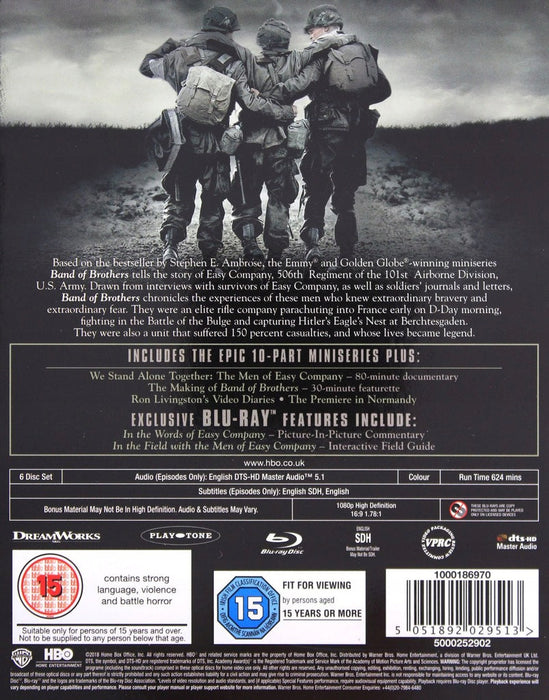 Band of Brothers: The Complete TV Miniseries [Blu-Ray Box Set]