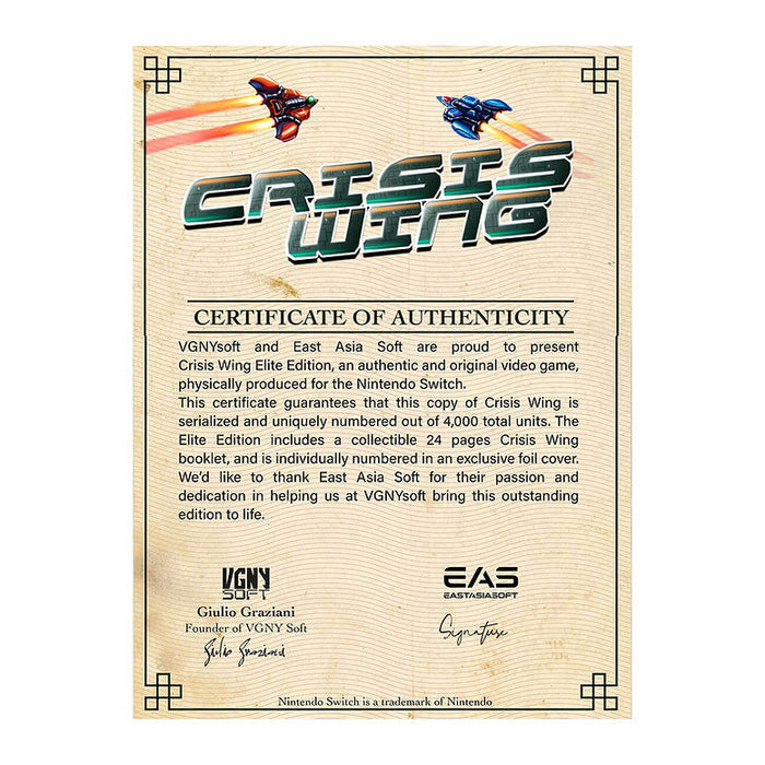 Crisis Wing - Elite Edition [Nintendo Switch]