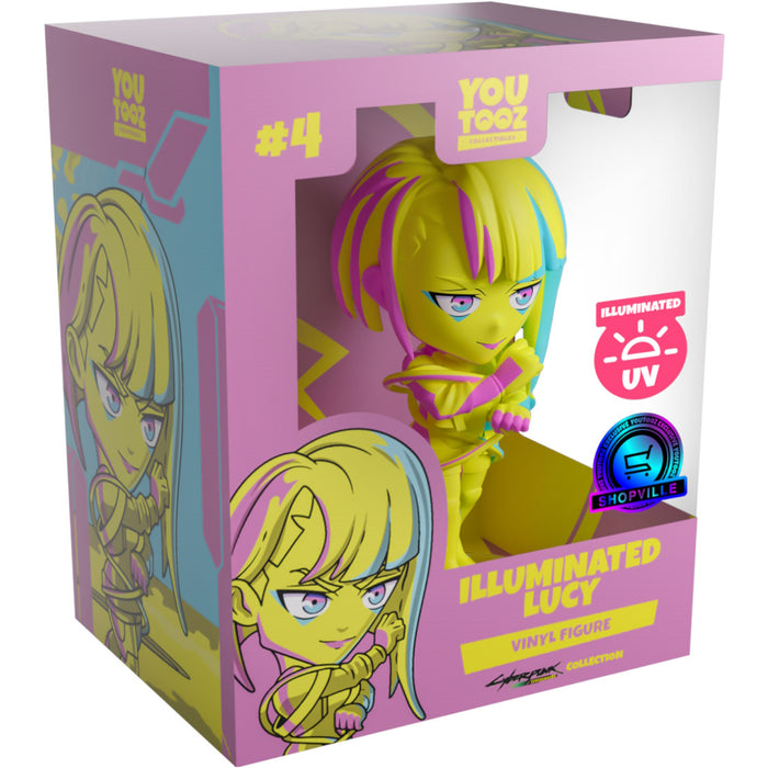 Youtooz x Shopville: Cyberpunk Edgerunners Collection - Illuminated Lucy Vinyl Figure #4 [Limited Edition - 500 Made Only!]