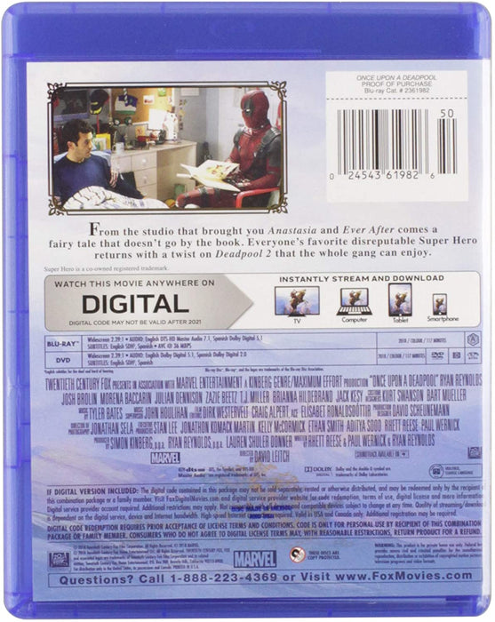 Deadpool 2: Once Upon A Deadpool [Blu-ray + DVD]