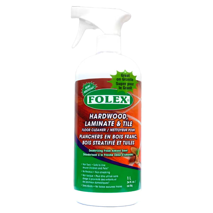 Folex Hardwood, Laminate & Tile Floor Cleaner - 1 L / 34 oz [House & Home]