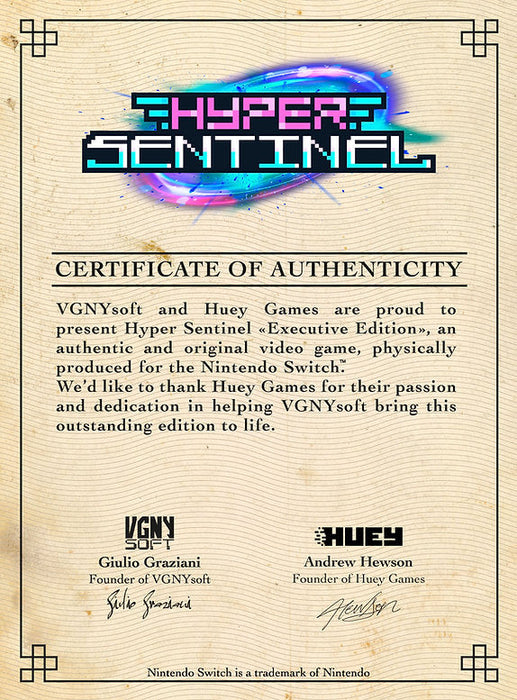 Hyper Sentinel - Elite Edition [Nintendo Switch]