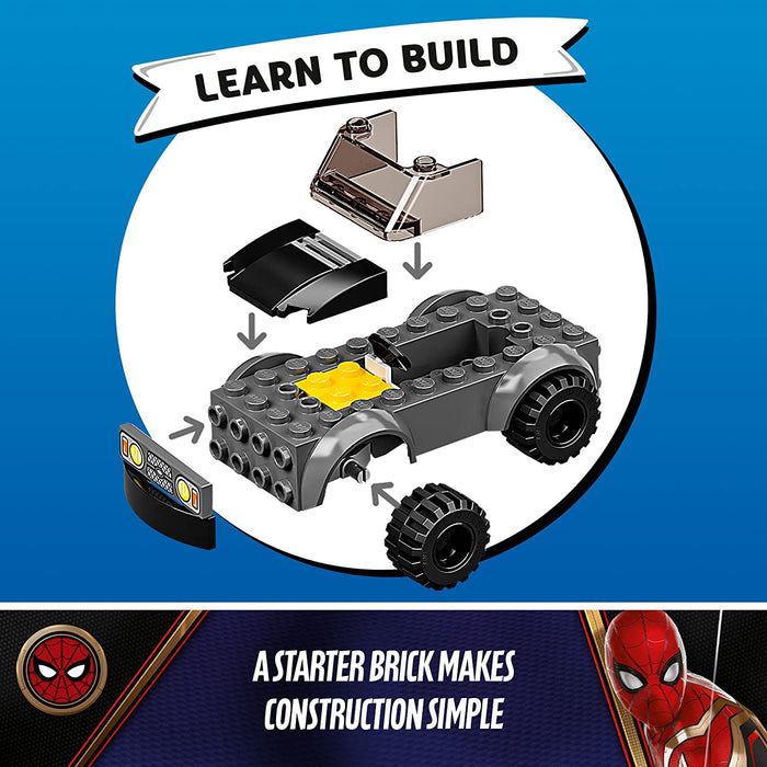 LEGO Marvel Spider-Man: Spider-Man vs. Mysterioâ€™s Drone Attack - 73 Piece Building Kit [LEGO, #76184]