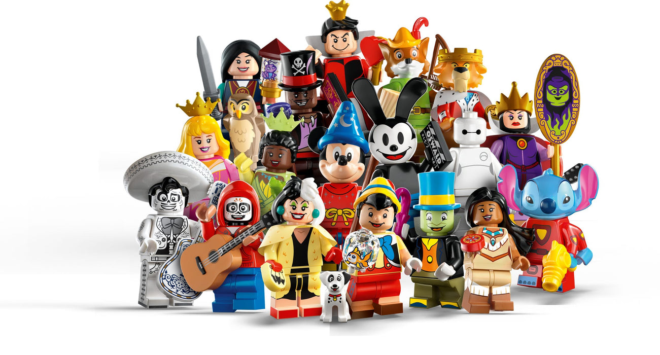 LEGO Minifigures: Disney 100 6 Pack - 46 Piece Building Kit [LEGO, #66734, Ages 5+]