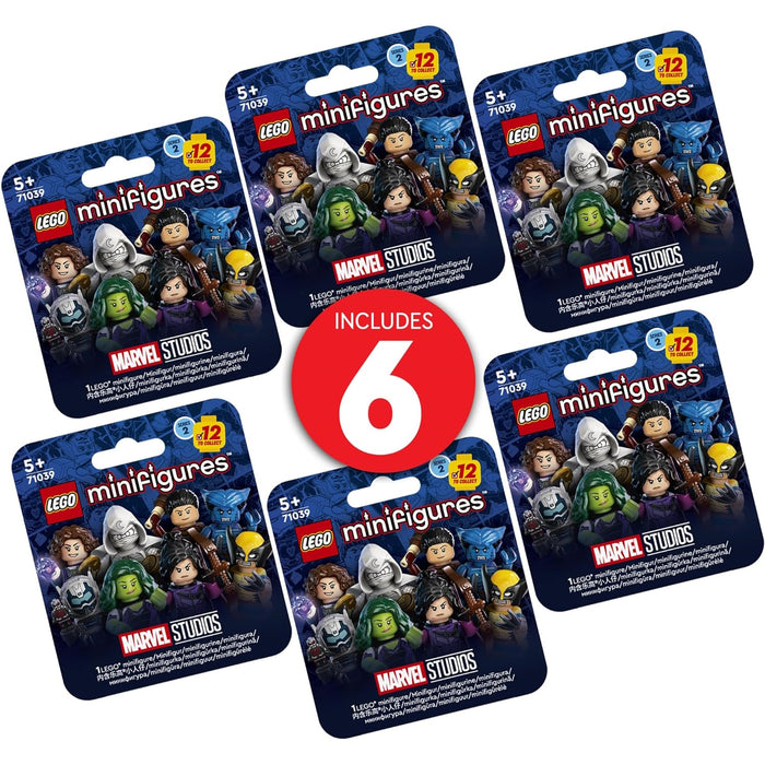 LEGO Minifigures: Marvel Series 2 x 6 Pack - 60 Piece Building Kit - Mystery Blind Box [LEGO #71039]