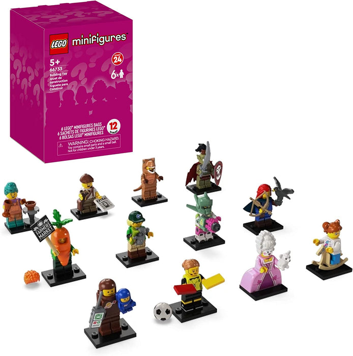 LEGO Minifigures: Series 24 6 Pack - 51 Piece Building Kit [LEGO, #66733]