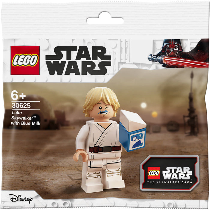 LEGO Star Wars: Luke Skywalker with Blue Milk - 6 Piece Building Kit [LEGO, #30625, Ages 6+]