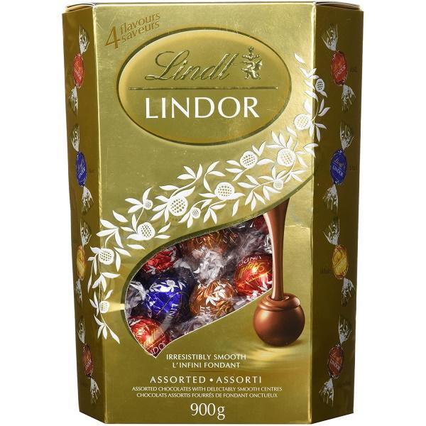 Lindt Lindor Assorted Chocolate Truffles (Hazelnut, Milk, White and Dark) - 900g [Snacks & Sundries]