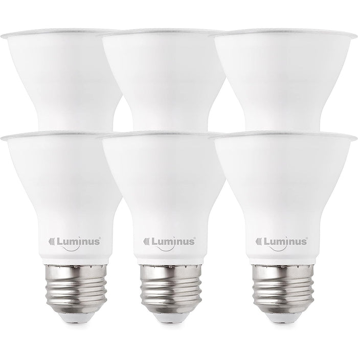 Luminus PLYC3223 Flood-7W (50W) 500 Lumens 3000K Dimmable Led Light Bulb - 6 Pack - Par20 - Bright White [House & Home]