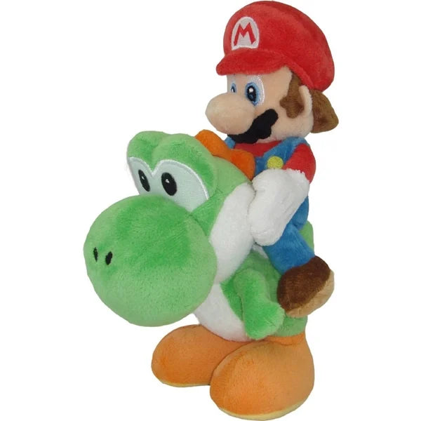 Mario Riding Yoshi Plush - 8" [Toys, Ages 4+]
