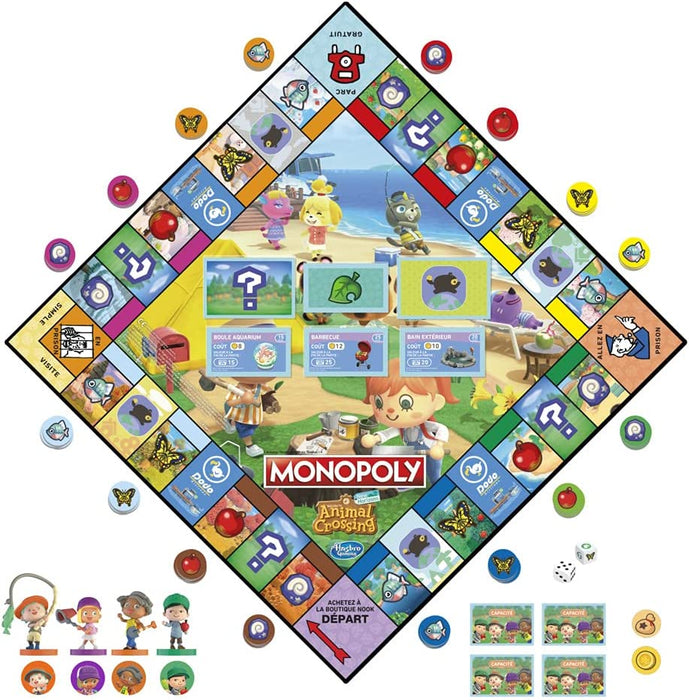 Monopoly: Animal Crossing New Horizons Edition (French) [Board Game, 2-4 Players]
