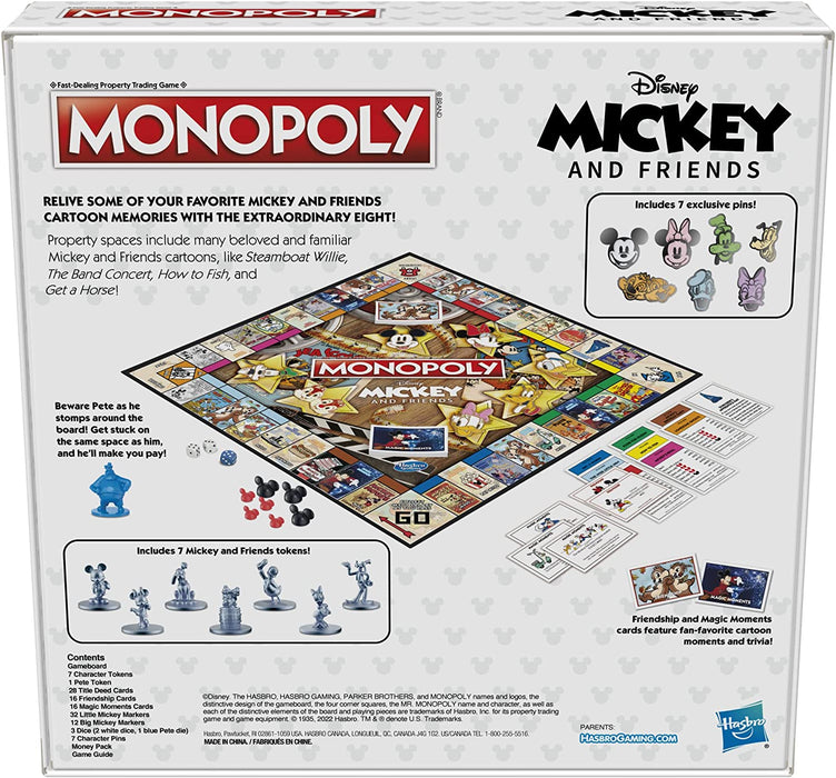 Monopoly: Disney Mickey and Friends Edition [Board Game, 2-6 Players]