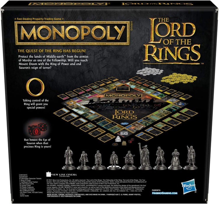 Monopoly: The Lord of the Rings Edition [Board Game, 2-6 Players]