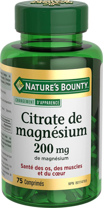 Nature's Bounty Women's Magnesium Citrate - 75 Tablets [Healthcare]