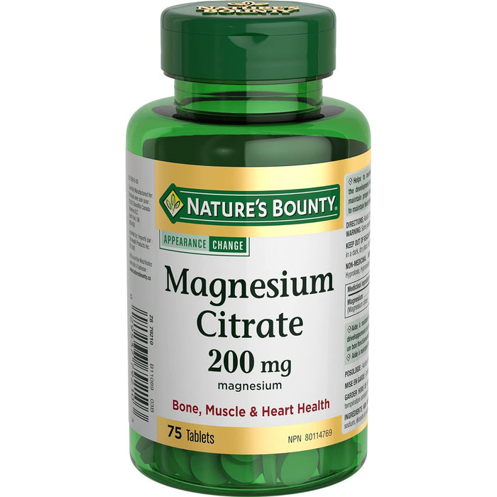 Nature's Bounty Women's Magnesium Citrate - 75 Tablets [Healthcare]