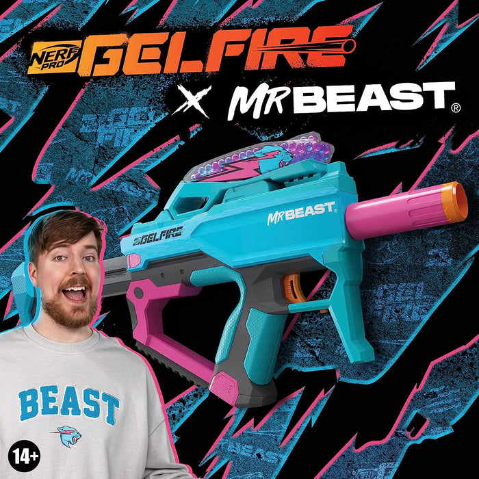Nerf Pro Gelfire x Mr Beast Blaster [Toys, Ages 14+]