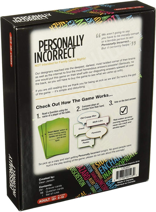Personally Incorrect [Party Card Game, 5-10 Players]