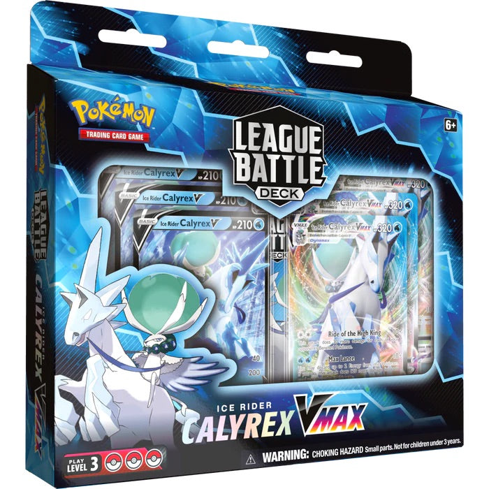 Pokemon TCG: Calyrex VMax League Battle Deck Display - Shadow Rider or Ice Rider - 6 Decks [Card Game, 2 Players]