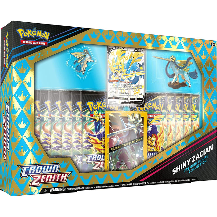 Pokemon TCG: Crown Zenith Premium Figure Collection - Shiny Zacian [Card Game, 2 Players]