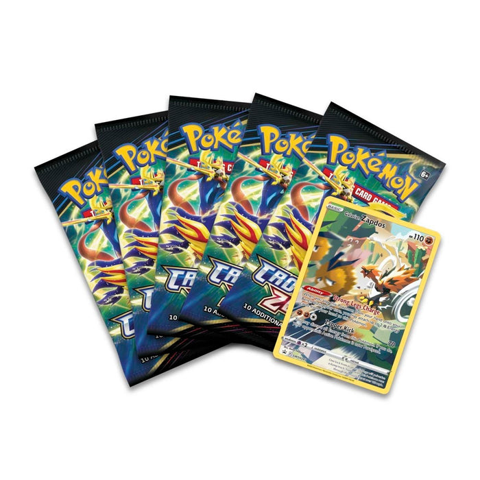 Pokemon TCG: Crown Zenith Tin - Galarian Zapdos [Card Game, 2 Players]