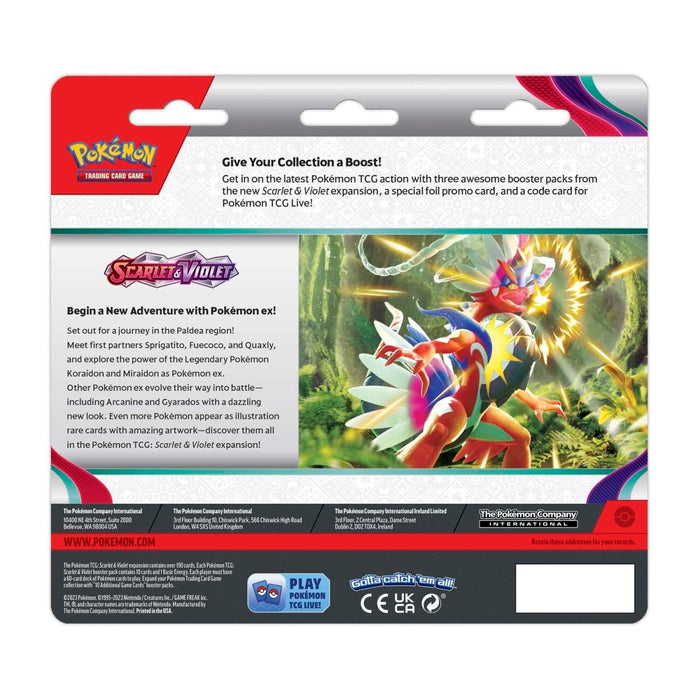 Pokemon TCG: Scarlet & Violet 3 Booster Packs & Arcanine Promo Card