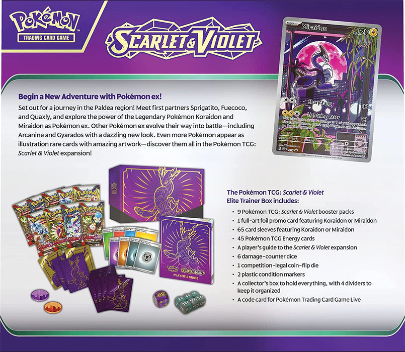 Pokemon TCG: Scarlet & Violet Elite Trainer Box - Miraidon