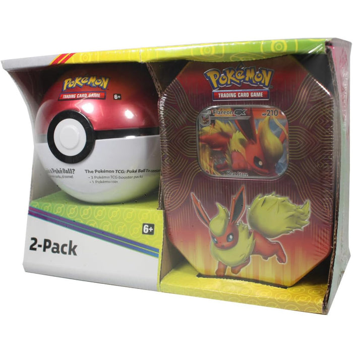 Pokemon TCG: Sun and Moon & XY Edition Booster Set - Random Pokeball and Elemental Power Tin 2-Pack Bundle