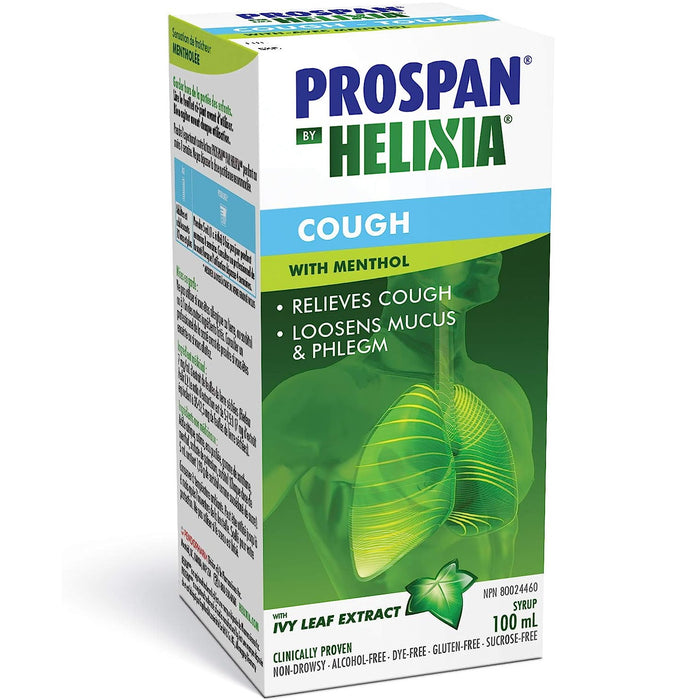 Prospan by Helixia Cough Syrup for Teens & Adults Menthol Flavour - 100 mL [Healthcare]