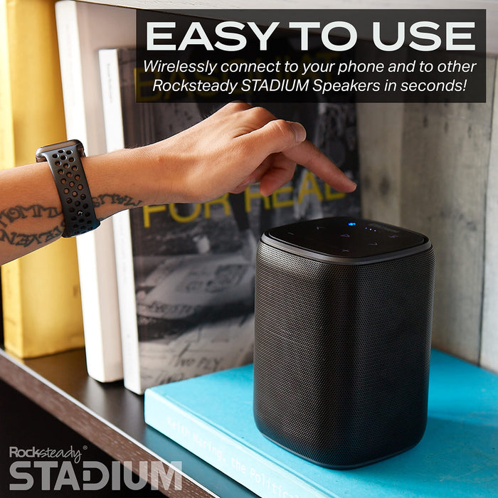 Rocksteady Stadium Portable Bluetooth Speaker Bundle - 4 Stereo Speakers [Electronics]