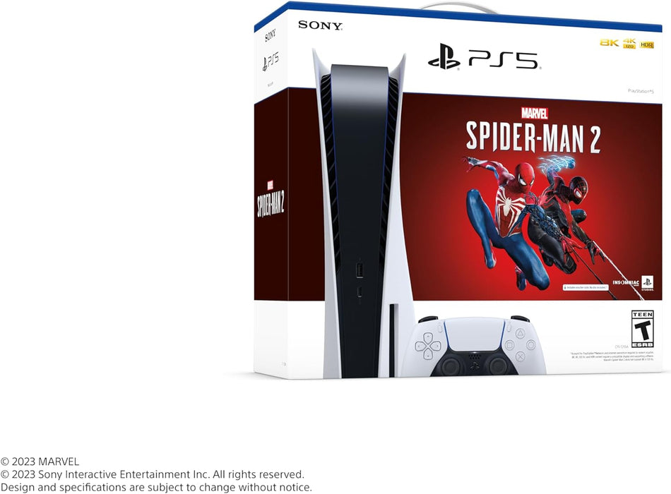 Sony PlayStation 5 Console - Disk Edition - Marvel's Spider-Man 2 Bundle [PlayStation 5 System]
