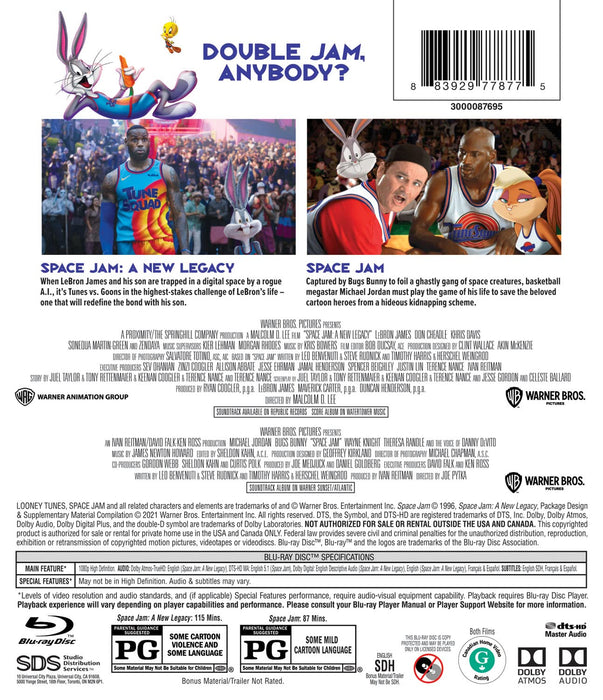 Space Jam/Space Jam: A New Legacy [Blu-Ray]