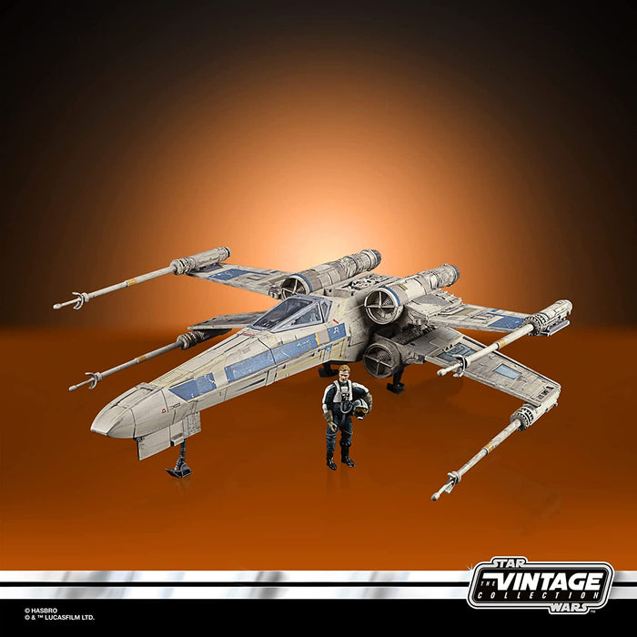 Star Wars: The Vintage Collection - Rogue One: A Star Wars Story Antoc Merrick’s X-Wing Fighter Vehicle with Action Figure [Toys, Ages 4+]