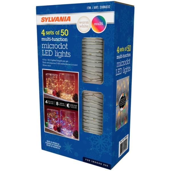 Sylvania Dual Color Microdot LED String Lights - 4 Sets of 50 [Electronics]