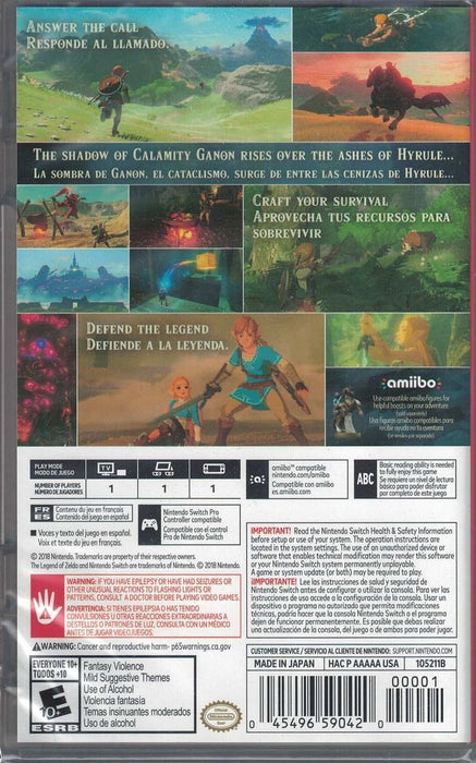 The Legend Of Zelda: Breath Of The Wild [Nintendo Switch]