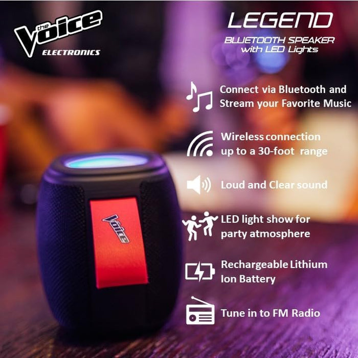 The Voice: LEGEND Bluetooth Wireless Speaker with LED Light Show [Electronics]