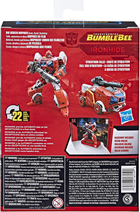 Transformers Studio Series 84 Deluxe Class Transformers: Bumblebee Ironhide 4.5 Inch Action Figure