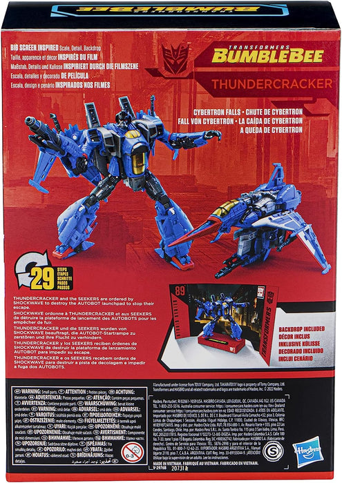 Transformers Studio Series: 89 Voyager Class Bumblebee Thundercracker Action Figure [Toys, Ages 8+]