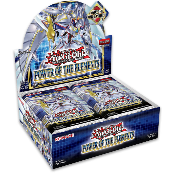Yu-Gi-Oh! Trading Card Game: Power of The Elements Booster Display Box - Unlimited Edition - 24 Packs