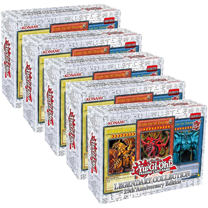 Yu-Gi-Oh! Trading Card Game: Legendary Collection Display - 25th Anniversary Edition - 5 Boxes [Card Game, 2 Players]