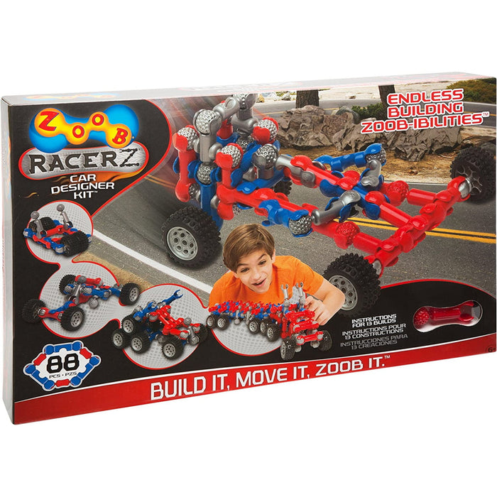 ZOOB Racerz Car Designer Kit - 88 Pieces [Toys, Ages 6+]