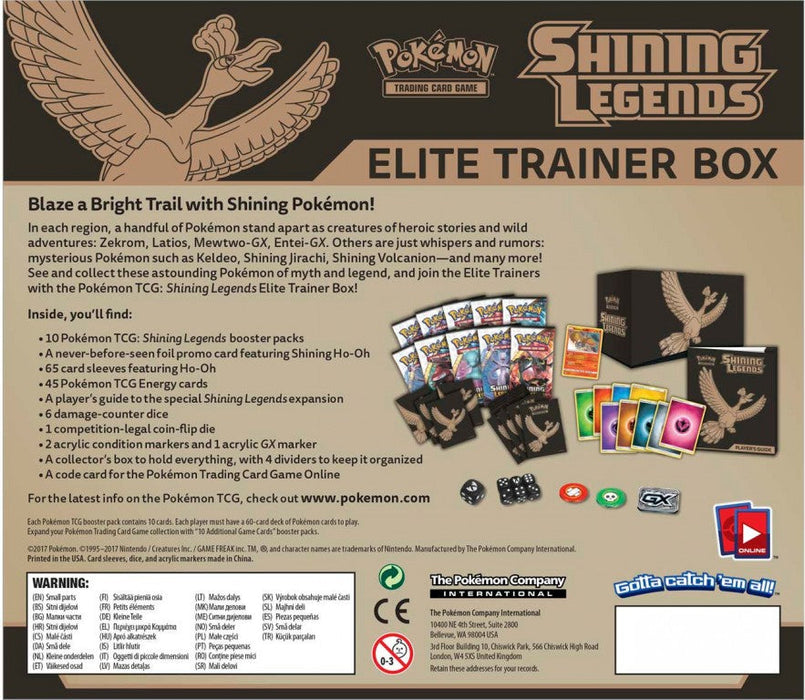 Pokemon TCG - Shining Legends Elite Trainer Box