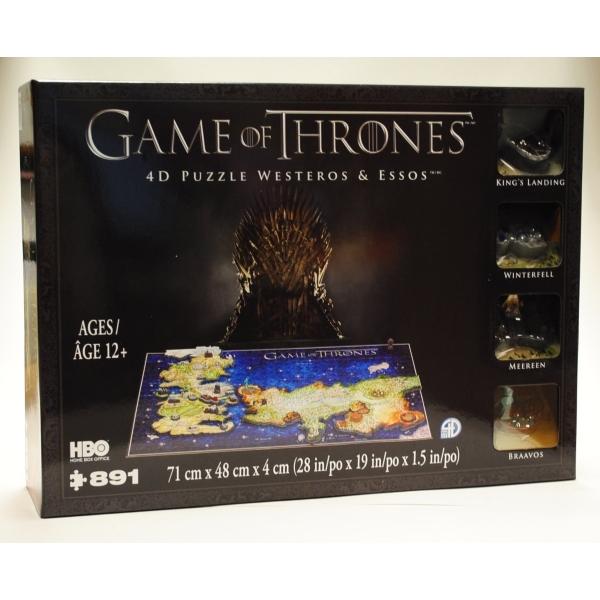 4D Cityscapes Game of Thrones 4D Puzzle of Westeros & Essos [Puzzle, 891 Piece]