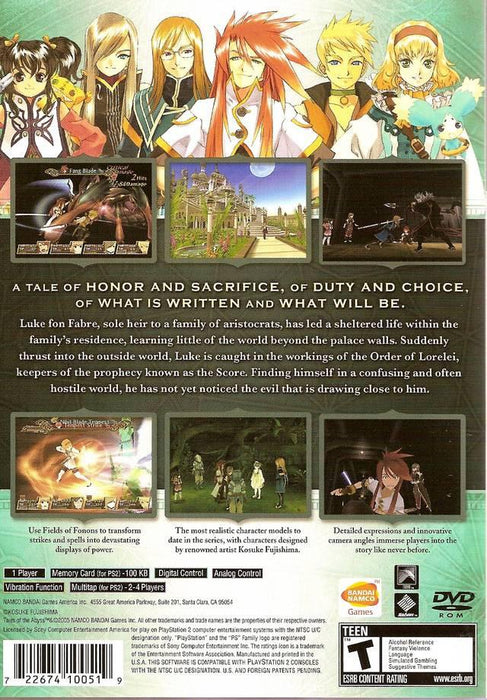 Tales Of The Abyss [PlayStation 2]