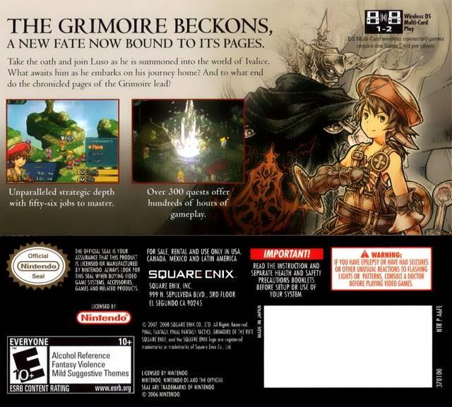 Final Fantasy Tactics A2: Grimoire Of The Rift [Nintendo DS DSi]